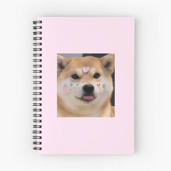 Item preview, Shiba Inu with stickers on the face designed and sold by Ratcatdoggg.