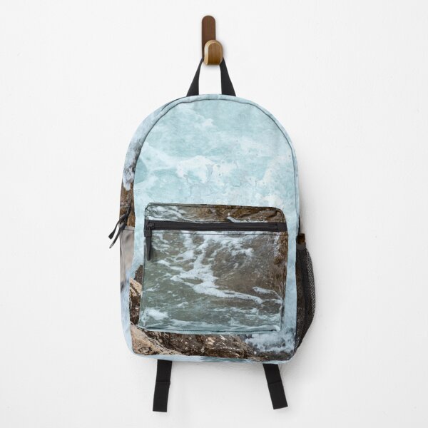 Item preview, Turquoise Water Flow Over Coastal Rocks designed and sold by GraffiTimi.