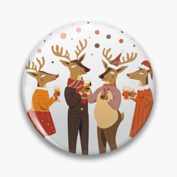 Item preview, Reindeer celebrating designed and sold by diulid.