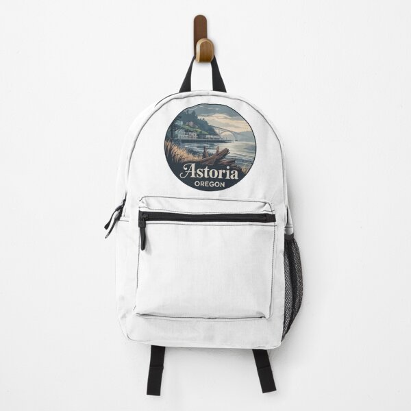 Item preview, Astoria Oregon Coastal Art Print | Astoria-Megler Bridge Illustration designed and sold by CircinusStore.