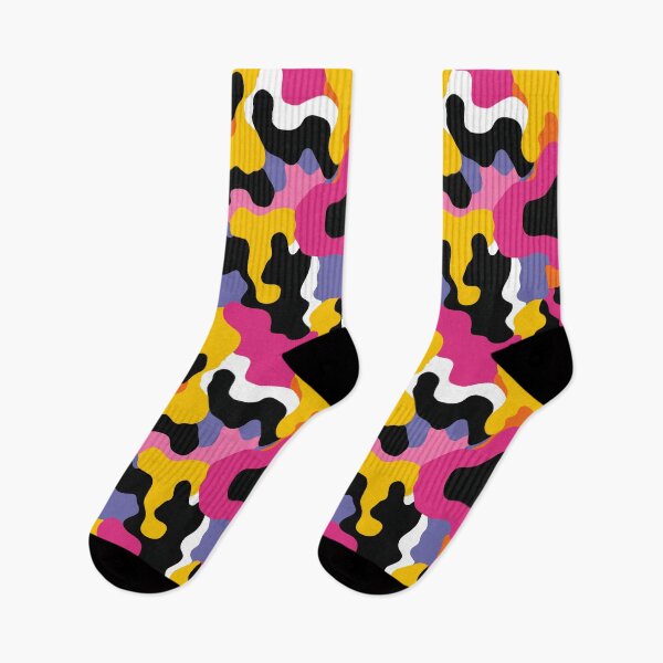 Item preview, Funky Colorful Camouflage – Retro 90s Abstract Pattern designed and sold by Prismatect.