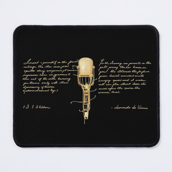Item preview, Renaissance Invention Sketch – Da Vinci Style Microphone Art designed and sold by KArtcore.