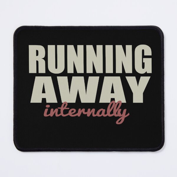 Item preview, Introvert Humor – Running Away Internally Typography designed and sold by arabiw.