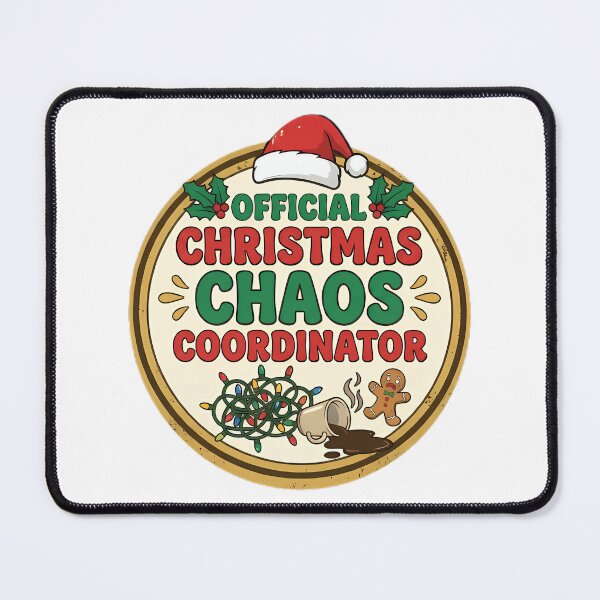 Item preview, Official Christmas Chaos Coordinator - Funny Holiday Mom Badge designed and sold by TobaGallery868.