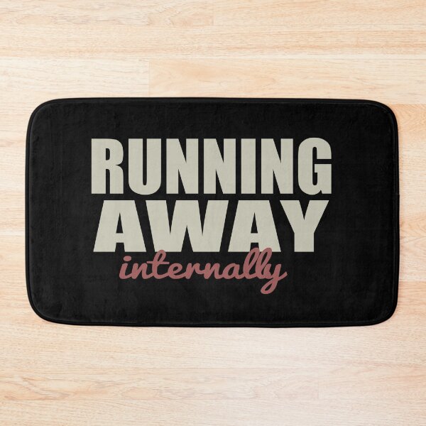 Item preview, Introvert Humor – Running Away Internally Typography designed and sold by arabiw.