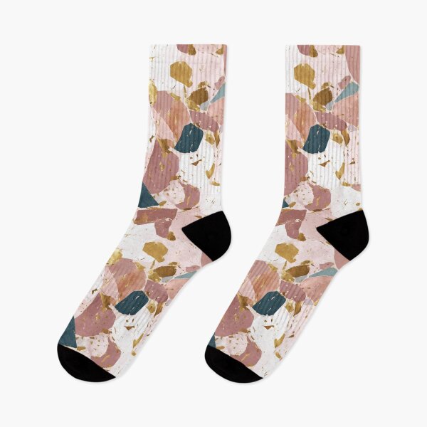 Item preview, Chic Pastel Mosaic Terrazzo with Gold Veins designed and sold by Prismatect.