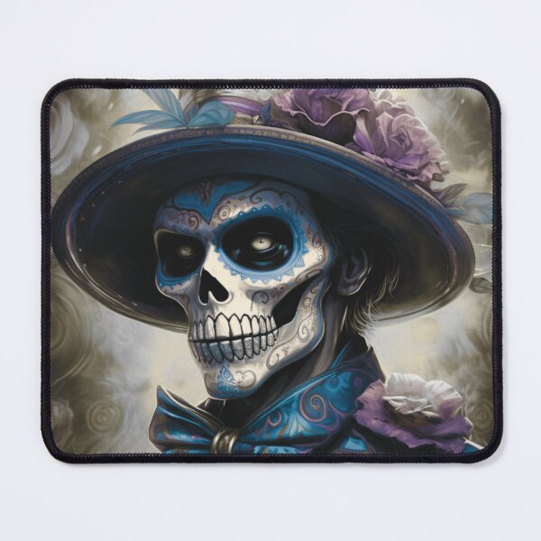 Item preview, skull gentleman – day of the dead art – elegant dark romance designed and sold by Traumrausch.