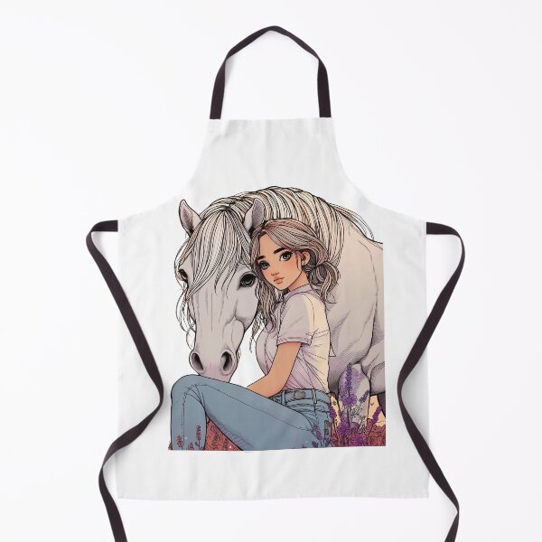 Item preview, Soft Heart, Horse Soul – Aesthetic Horse Girl Illustration designed and sold by Chameleon Studio.