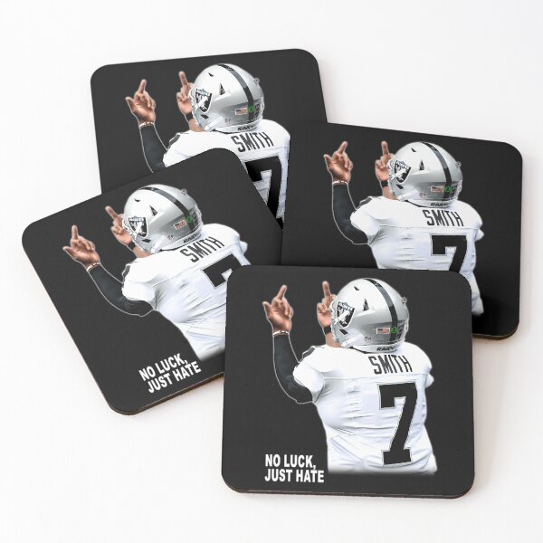 Item preview, Geno Smith No Luck Just Hate Raiders Pillow designed and sold by duanestroma712.