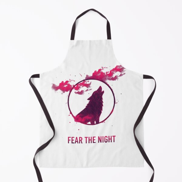 Item preview, "Fear the Night" T-shirt - Cosmic Howling Wolf | Geometric Neon Wolf | Galaxy Mist Design designed and sold by Maad Store.