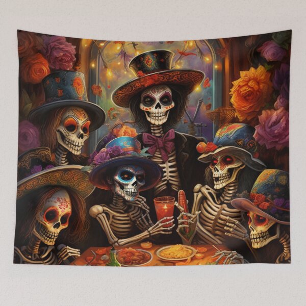 Item preview, Day of the Dead – Dark Feast of Souls | Gothic Skeleton Art Design designed and sold by Traumrausch.