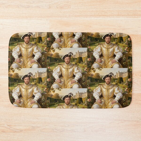 Item preview, Portrait of King Henry VIII of England Medieval style painting art designed and sold by Vintage Designs +.