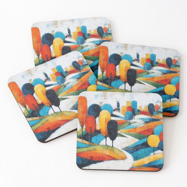 Item preview, Colorful Abstract Landscape designed and sold by lautir.