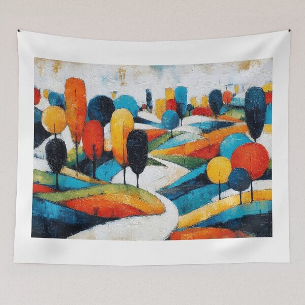 Item preview, Colorful Abstract Landscape designed and sold by lautir.