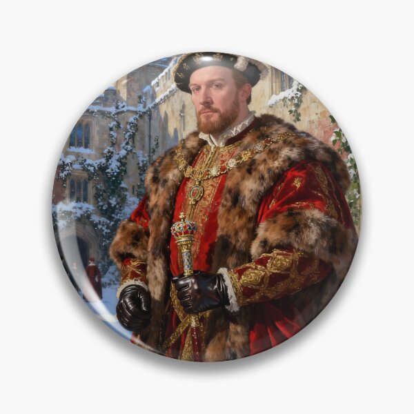 Item preview, Portrait of King Henry VIII of England Medieval style painting art designed and sold by Vintage Designs +.