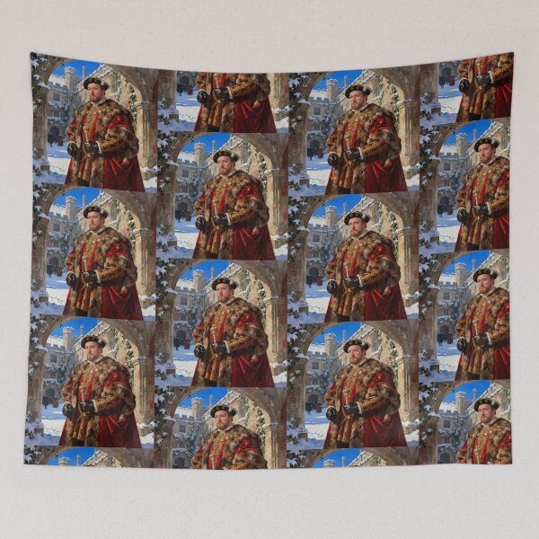 Item preview, Portrait of King Henry VIII of England Medieval style painting art designed and sold by Vintage Designs +.