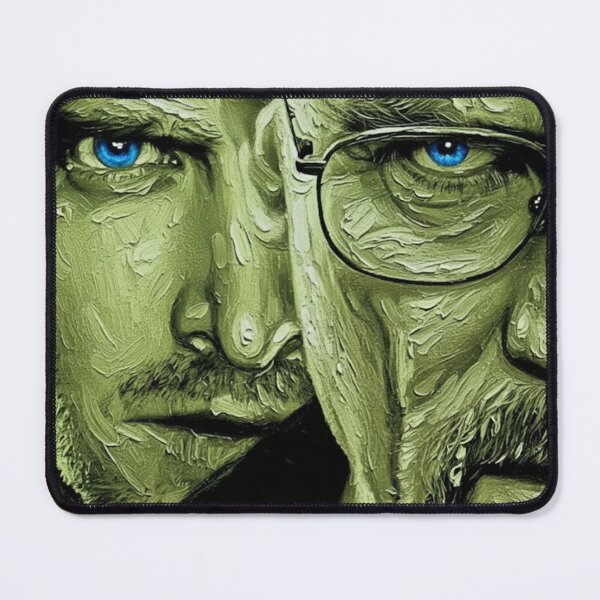 Item preview, Gritty Anti-Heroes Close-Up Painting | Chemical Green Filter Blue Eyes Art | Modern TV Series Poster designed and sold by Art's Diner.