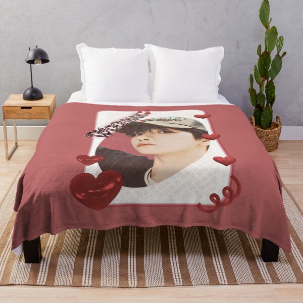 Item preview, BoyNextDoor Woonhak Kpop Boy group digital art korean pop art Red Aesthetic Collage Design designed and sold by AJUNICE STUDIO.