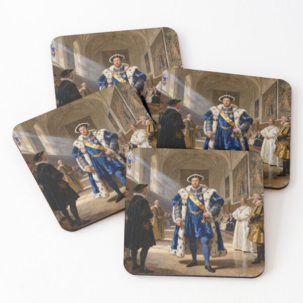 Item preview, Portrait of King Henry VIII of England Medieval style painting art designed and sold by Vintage Designs +.