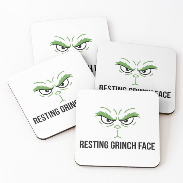 Item preview, Resting Grinch Face - Funny Anti-Christmas Holiday Quote designed and sold by TobaGallery868.