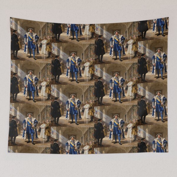Item preview, Portrait of King Henry VIII of England Medieval style painting art designed and sold by Vintage Designs +.