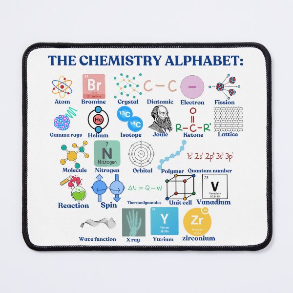 Item preview, The Chemistry Alphabet, cool science and chemistry designed and sold by NoetherSym.
