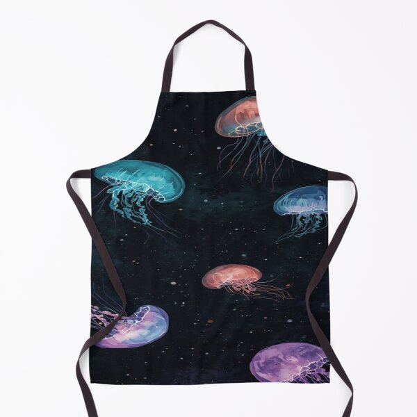 Item preview, Glowing Jellyfish in Cosmic ocean Artwork  designed and sold by NivyasArtistry.