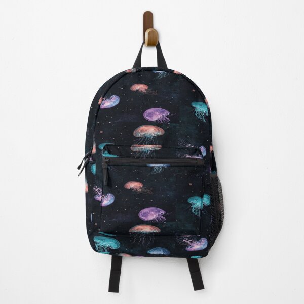 Item preview, Glowing Jellyfish in Cosmic ocean Artwork designed and sold by NivyasArtistry.