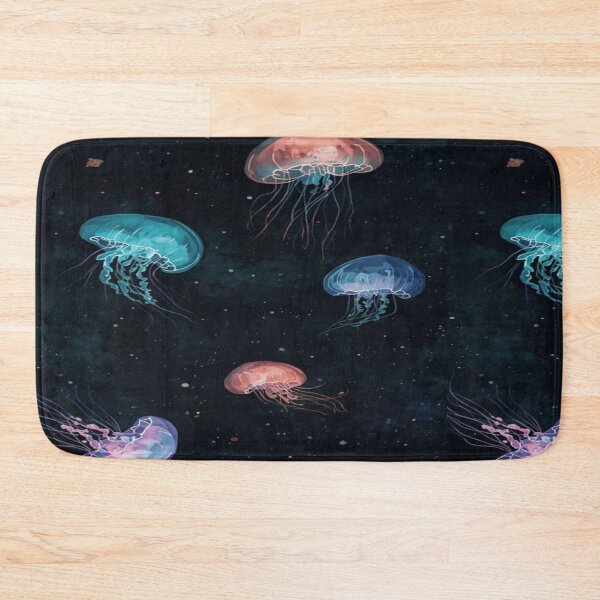 Item preview, Glowing Jellyfish in Cosmic ocean Artwork  designed and sold by NivyasArtistry.