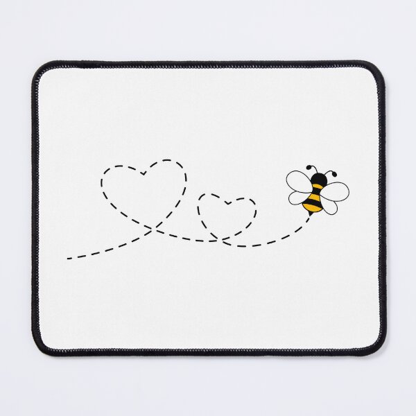 Item preview, Cute Cartoon Bee Heart Love Trail Art designed and sold by Nattaporn.