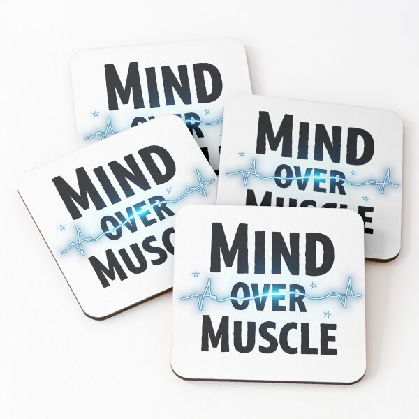 Item preview, Mind Over Muscle – Powerful Fitness Motivation Typography Design designed and sold by civotajim.