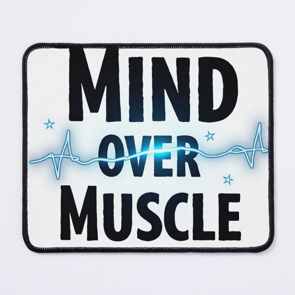 Item preview, Mind Over Muscle – Powerful Fitness Motivation Typography Design designed and sold by civotajim.