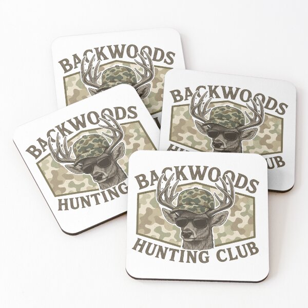 Item preview, Backwoods Hunting Club Deer Logo | Camo Buck Hunting Design designed and sold by Sonchai Paladsai.