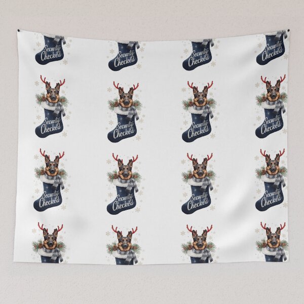 Item preview, Funny Christmas Dog – Security Checked Sarcastic Holiday Gift designed and sold by MiszungART.