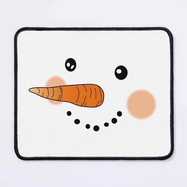 Item preview, Snowman Face – Black Eyes, Carrot Nose, Smiling designed and sold by Vector Woofs.