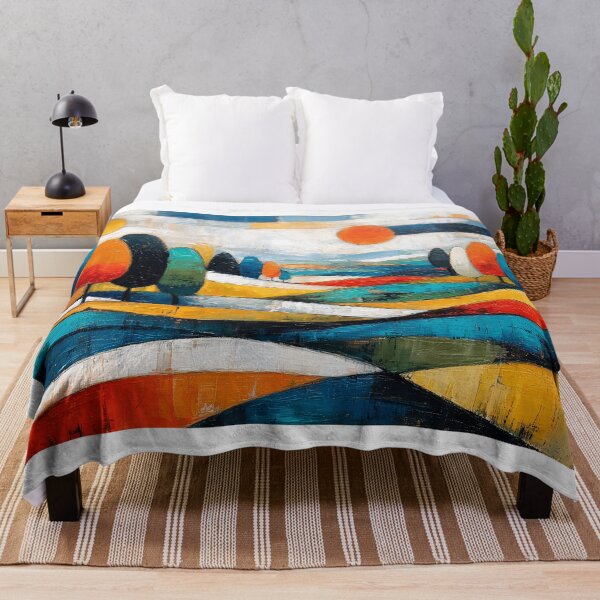 Item preview, Colorful Abstract Landscape with Trees designed and sold by lautir.