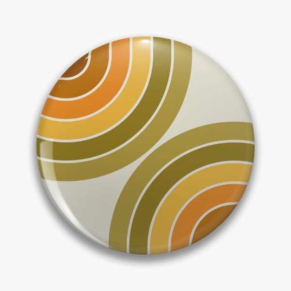 Item preview, Midcentury Modern Geometric Rainbow 16 in Earthy theme designed and sold by nineFlorals.