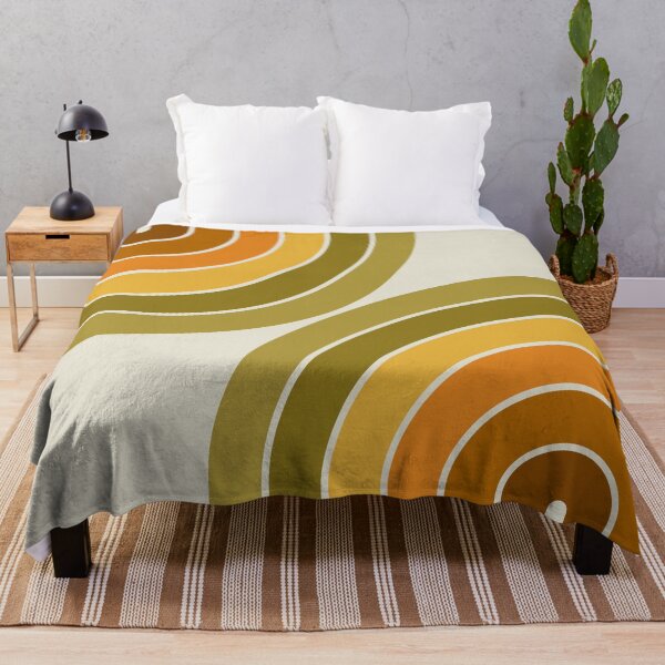 Item preview, Midcentury Modern Geometric Rainbow 16 in Earthy theme designed and sold by nineFlorals.