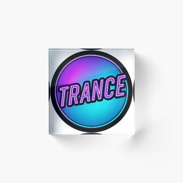 Artikelvorschau, Trance – Neon Gradient Electronic Music Circle entworfen und verkauft von |TRSSHOP|.