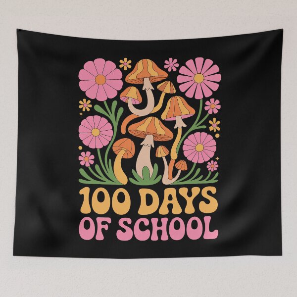 Item preview, 100 Days of School  Floral Teacher designed and sold by cosmicncozyS.
