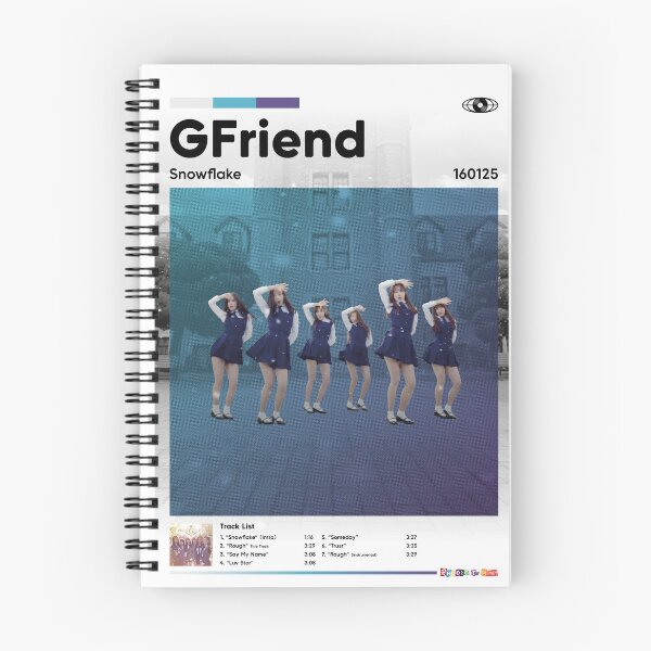 Item preview, GFriend - Snowflake (Black and White) designed and sold by RhodesToKpop.