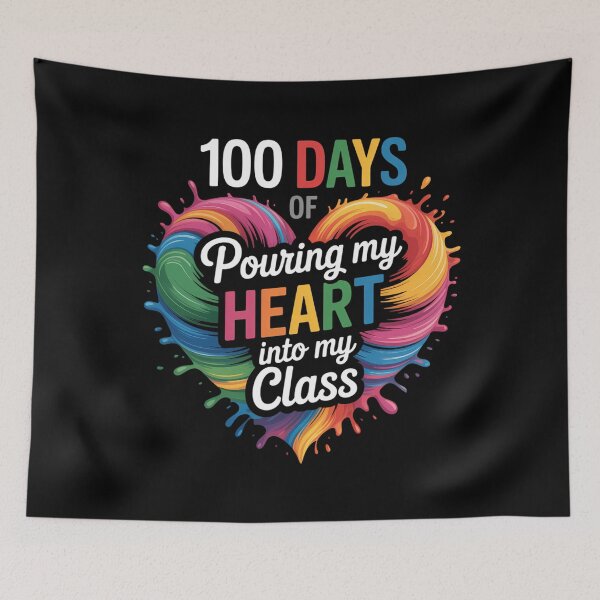 Item preview, 100 Days of School Art Teacher designed and sold by cosmicncozyS.