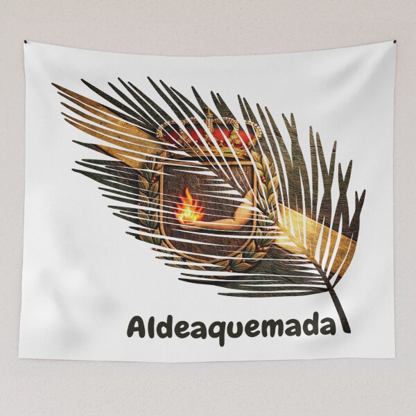 Item preview, Abstract Flag of Aldeaquemada – Feather Shape Design designed and sold by ArteJorge48.