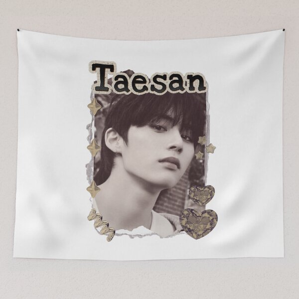 Item preview, BoyNextDoor Taesan Kpop Boy group Celebrity Illustration korean pop art Scrapbook Collage Cozy Y2K Vintage Design designed and sold by HELL0WBELLO.