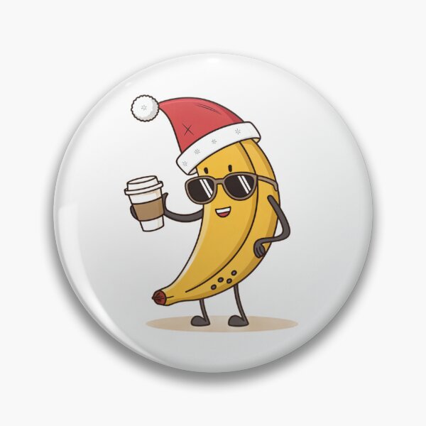 Item preview, Cool Christmas Banana with Coffee – Fun Holiday Vibes by Vivo Studio designed and sold by VivoStudio.