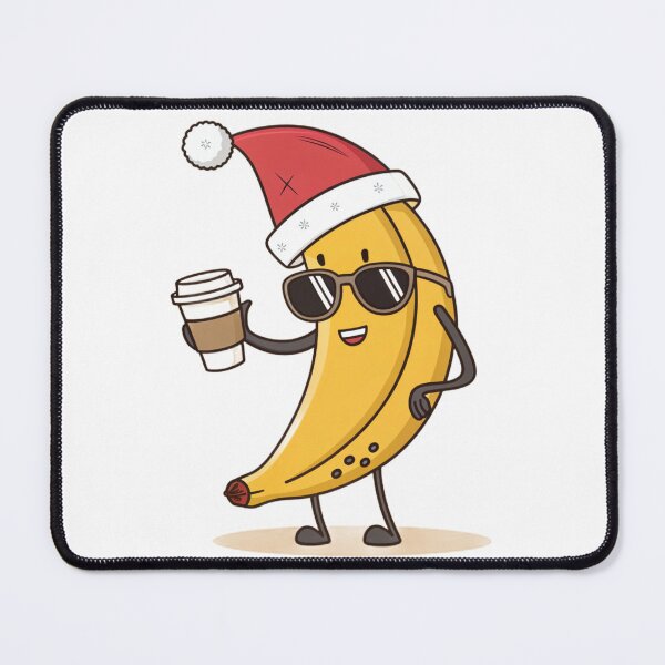 Item preview, Cool Christmas Banana with Coffee – Fun Holiday Vibes by Vivo Studio designed and sold by VivoStudio.