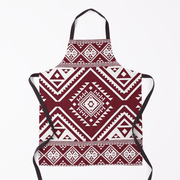 Item preview, Deep Maroon Tribal Geometric Diamond Pattern designed and sold by Modular Prints.