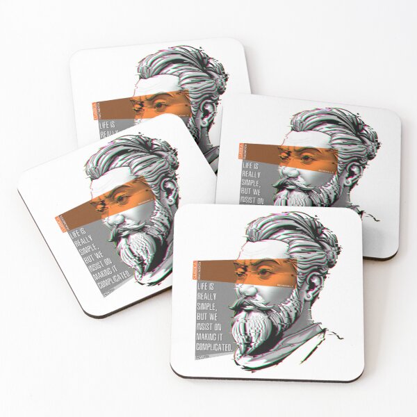Item preview, Confucius Life Is Really Simple Fragmented Portrai designed and sold by GALAXYKNOTLTD.