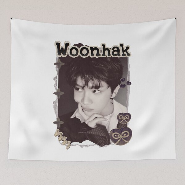 Item preview, BoyNextDoor Woonhak Kpop Boy group Celebrity Illustration korean pop art Scrapbook Collage Cozy Y2K Vintage Design designed and sold by HELL0WBELLO.