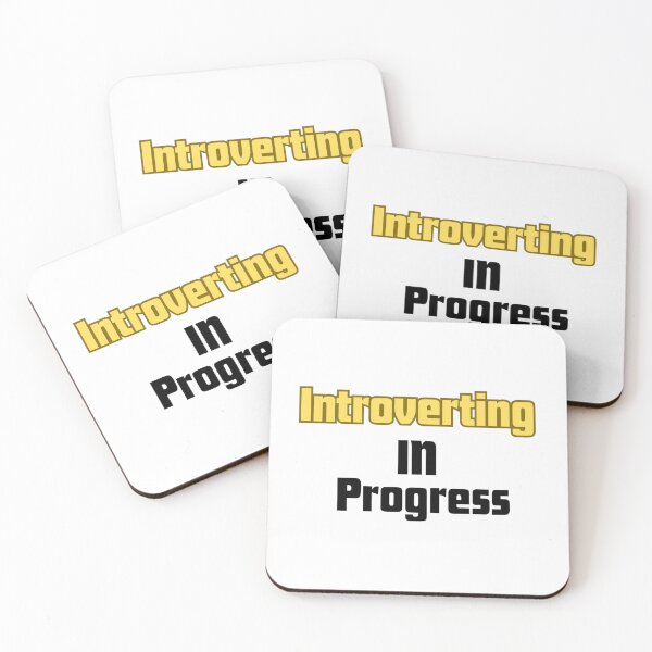 Item preview, Introverting In Progress – Funny Introvert Quote Typography designed and sold by TorqueThread.